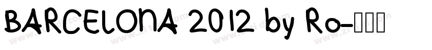 BARCELONA 2012 by Ro字体转换